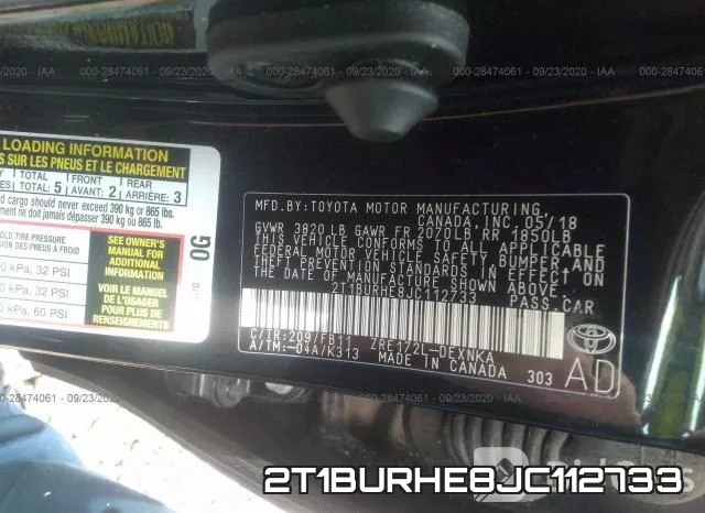 2T1BURHE8JC112733 фото 10
