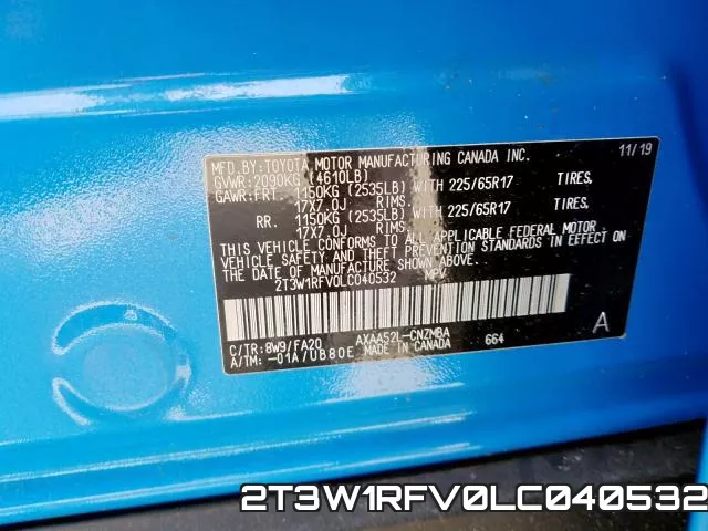 2T3W1RFV0LC040532 фото 2