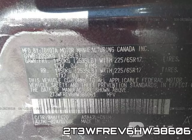2T3WFREV6HW386061 фото 10