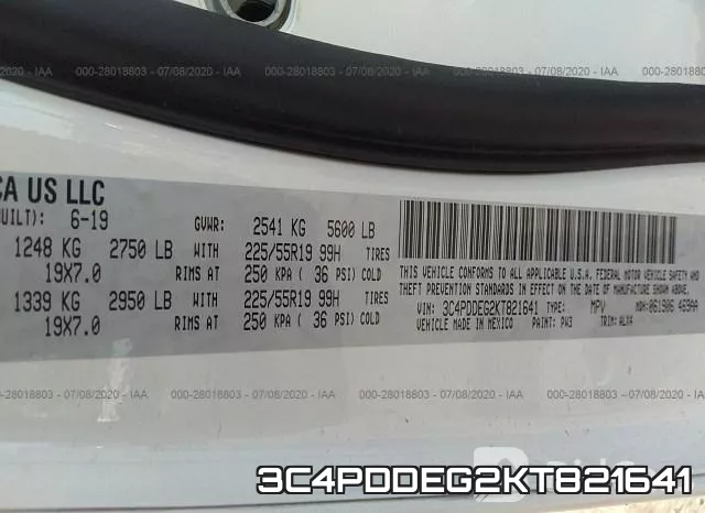 3C4PDDEG2KT821641 фото 10