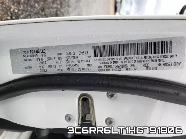 3C6RR6LT1HG791806 фото 2