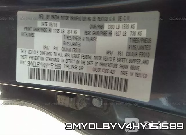 3MYDLBYV4HY151589 фото 10