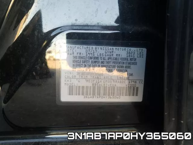 3N1AB7AP0HY365060 фото 2