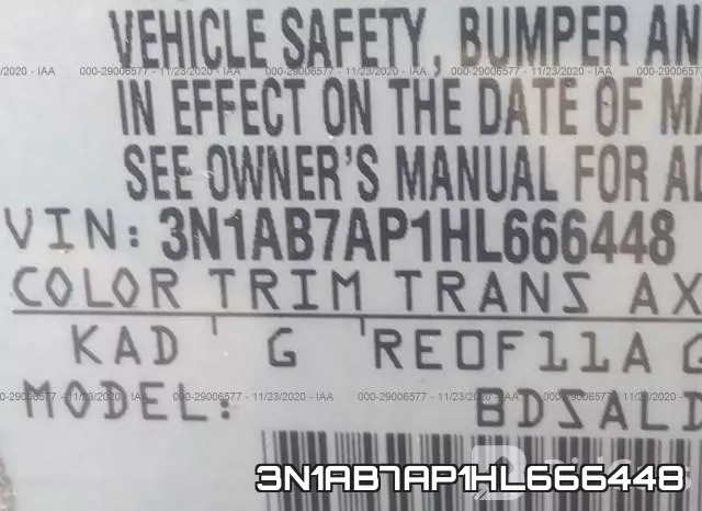3N1AB7AP1HL666448 фото 10
