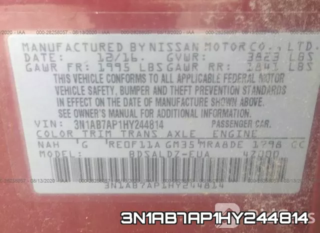 3N1AB7AP1HY244814 фото 10