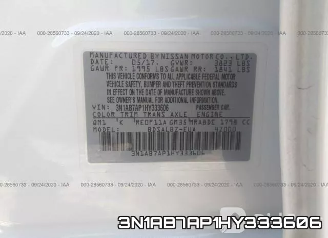 3N1AB7AP1HY333606 фото 9