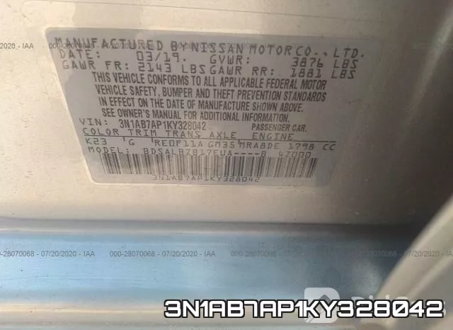 3N1AB7AP1KY328042 фото 10