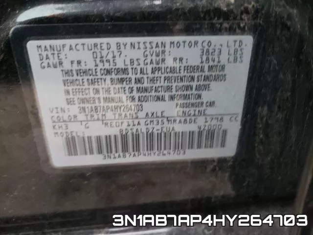 3N1AB7AP4HY264703 фото 2