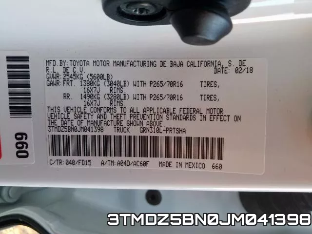 3TMDZ5BN0JM041398 фото 2