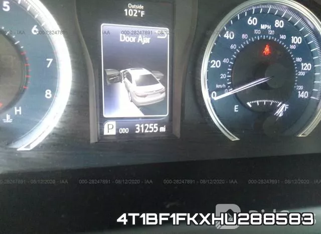 4T1BF1FKXHU288583 фото 8