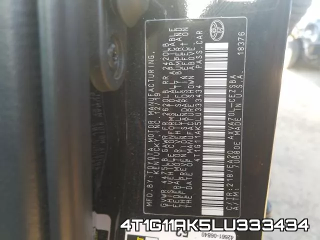 4T1G11AK5LU333434 фото 2