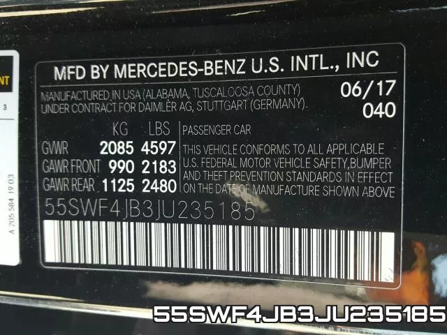 55SWF4JB3JU235185 фото 2