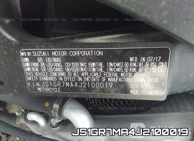 JS1GR7MA4J2100019 фото 2