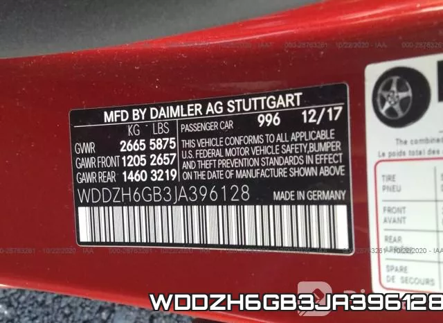 WDDZH6GB3JA396128 фото 10