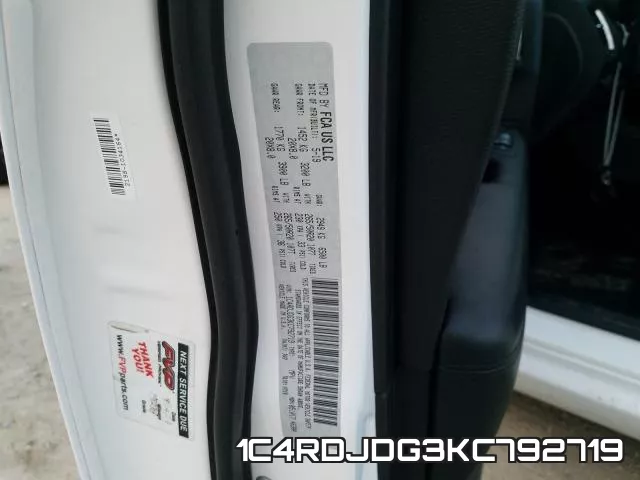 1C4RDJDG3KC792719 фото 2