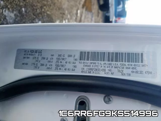 1C6RR6FG9KS514996 фото 2