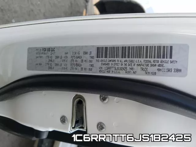 1C6RR7TT6JS182425 фото 2