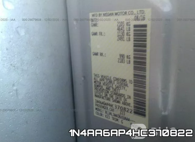 1N4AA6AP4HC370822 фото 10
