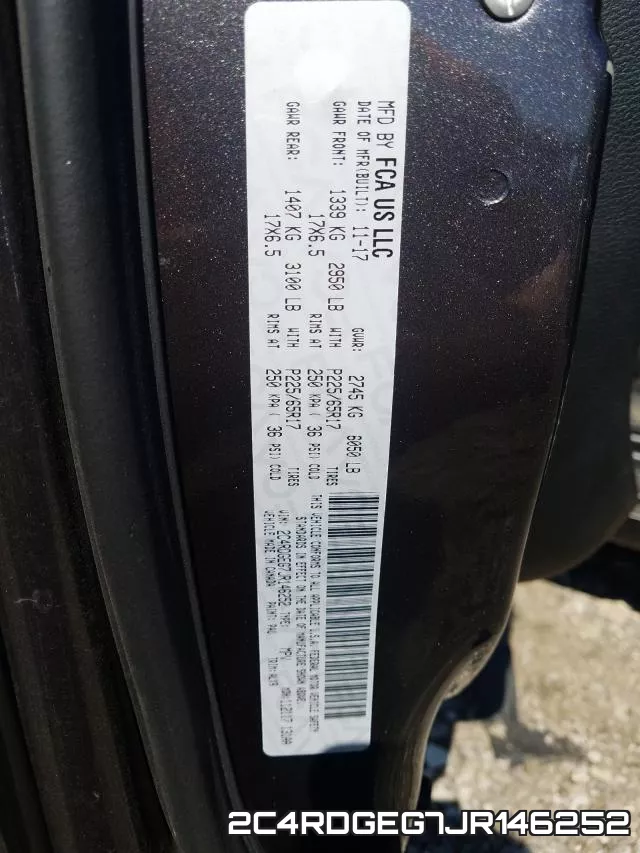 2C4RDGEG7JR146252 фото 2