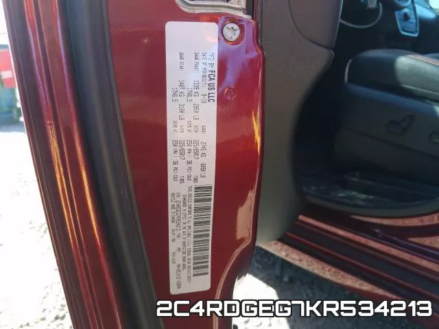 2C4RDGEG7KR534213 фото 2