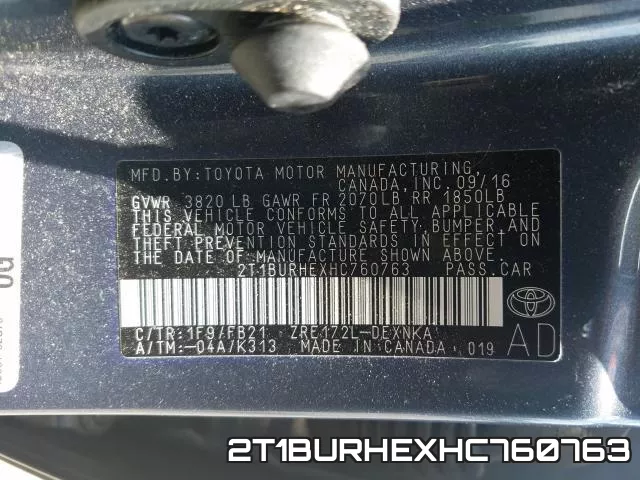 2T1BURHEXHC760763 фото 2