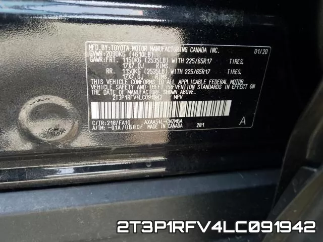 2T3P1RFV4LC091942 фото 2