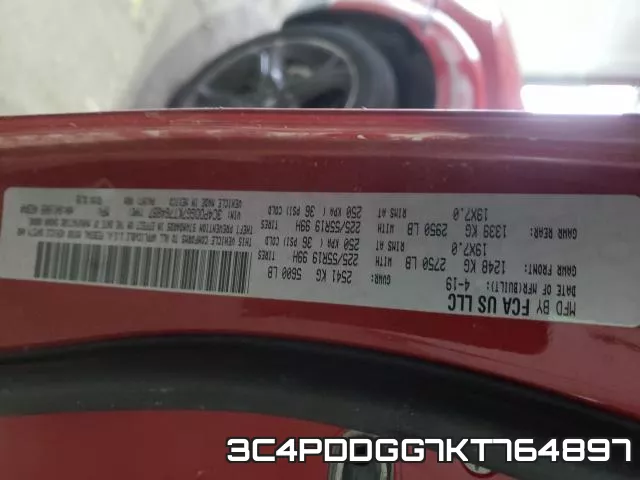 3C4PDDGG7KT764897 фото 2