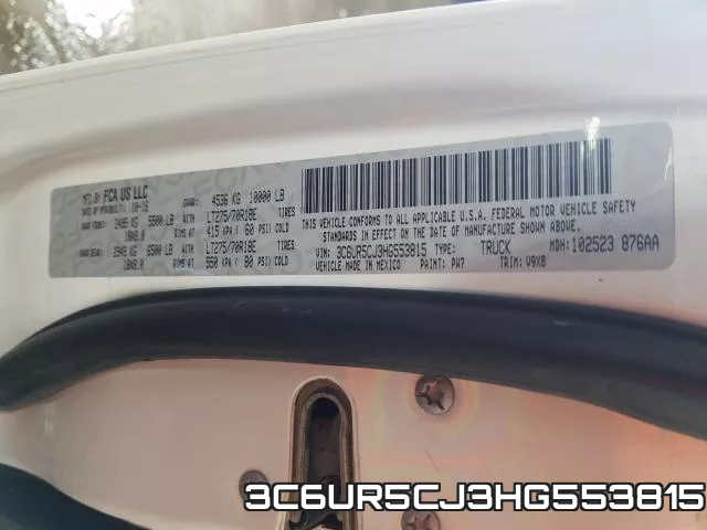 3C6UR5CJ3HG553815 фото 2