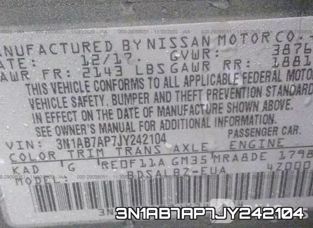 3N1AB7AP7JY242104 фото 10