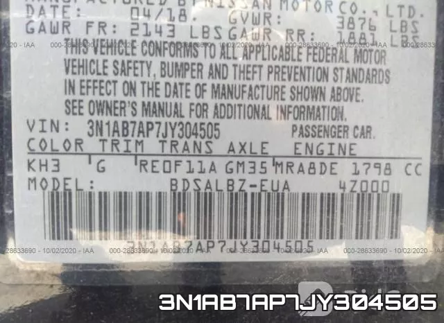 3N1AB7AP7JY304505 фото 10