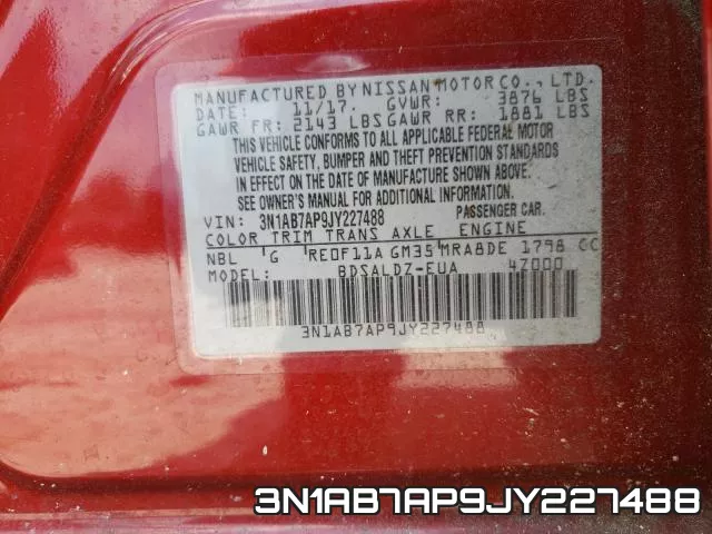 3N1AB7AP9JY227488 фото 2