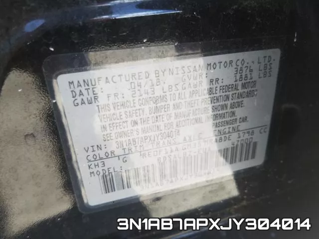 3N1AB7APXJY304014 фото 2