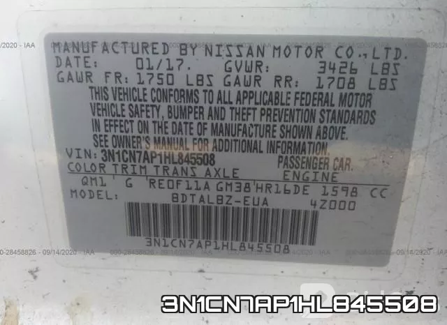 3N1CN7AP1HL845508 фото 10