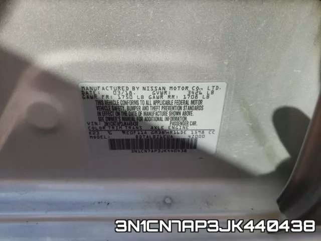 3N1CN7AP3JK440438 фото 2