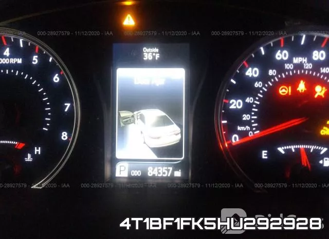 4T1BF1FK5HU292928 фото 8