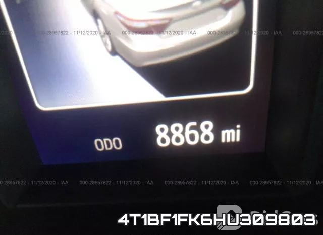 4T1BF1FK6HU309803 фото 8