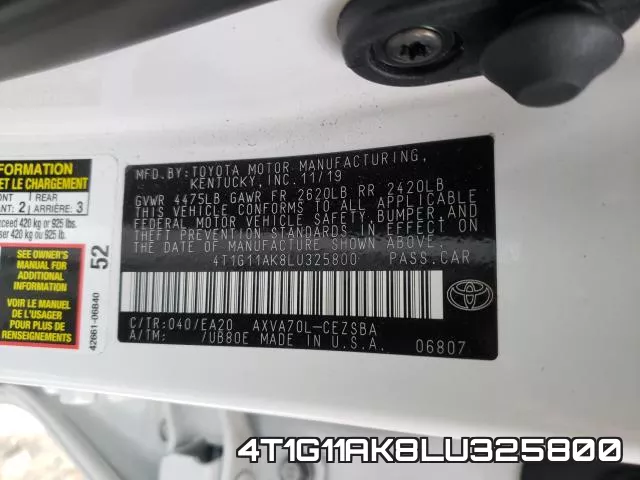 4T1G11AK8LU325800 фото 2
