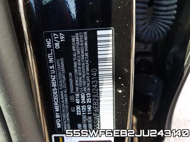 55SWF6EB2JU243140 фото 2
