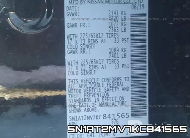5N1AT2MV7KC841565 фото 10
