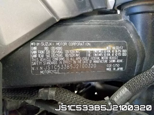 JS1C533B5J2100320 фото 2