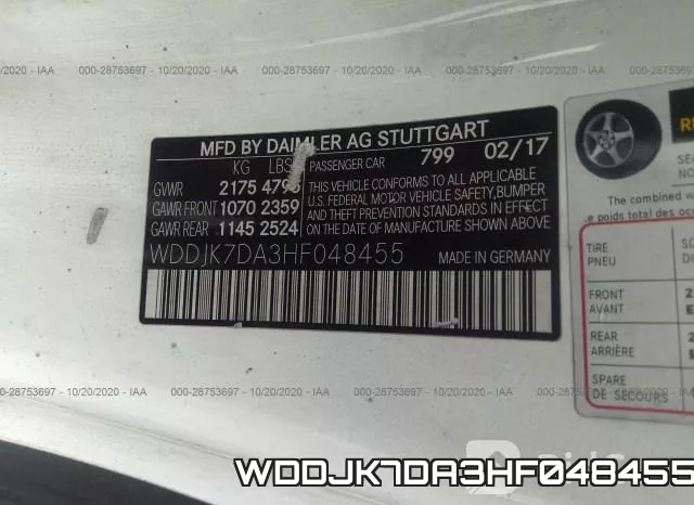 WDDJK7DA3HF048455 фото 10