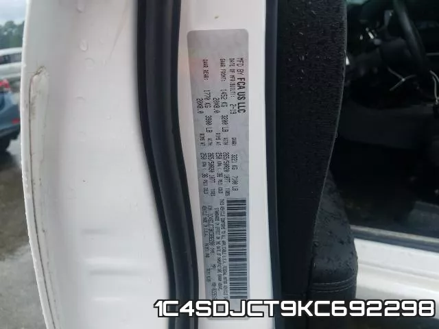 1C4SDJCT9KC692298 фото 2