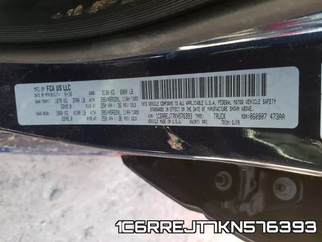 1C6RREJT7KN576393 фото 2