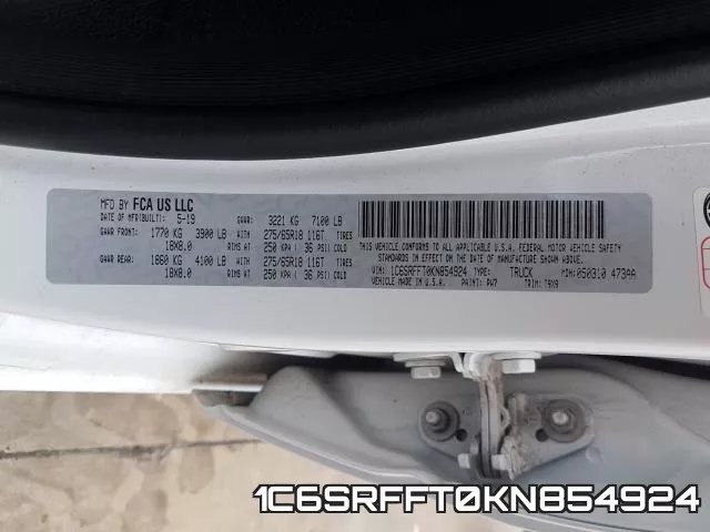 1C6SRFFT0KN854924 фото 2