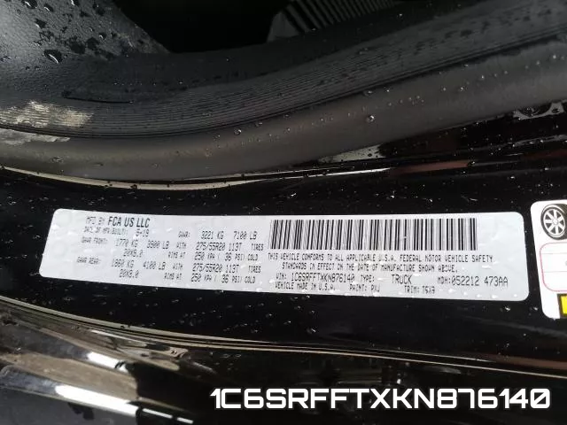 1C6SRFFTXKN876140 фото 2