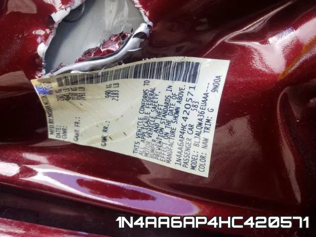 1N4AA6AP4HC420571 фото 2