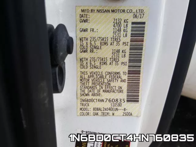 1N6BD0CT4HN760835 фото 2
