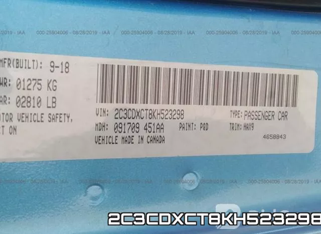 2C3CDXCT8KH523298 фото 10