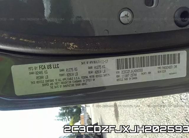 2C3CDZFJXJH202593 фото 10
