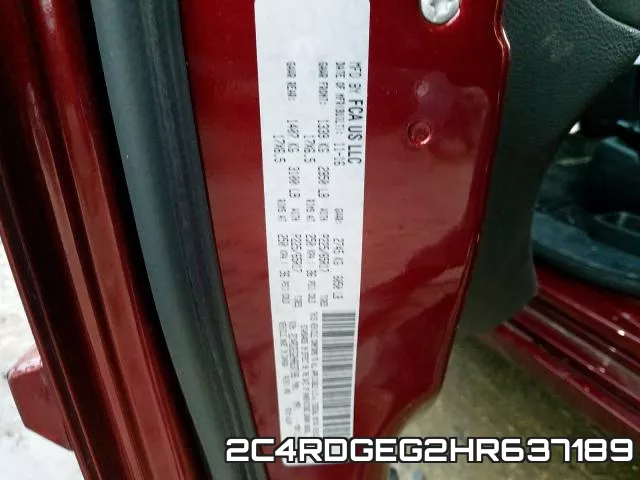 2C4RDGEG2HR637189 фото 2